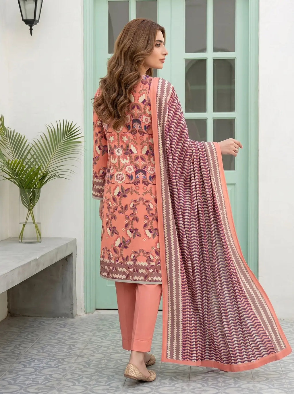 Elegant Printed Lawn 3-Piece Suit (Vol 2)