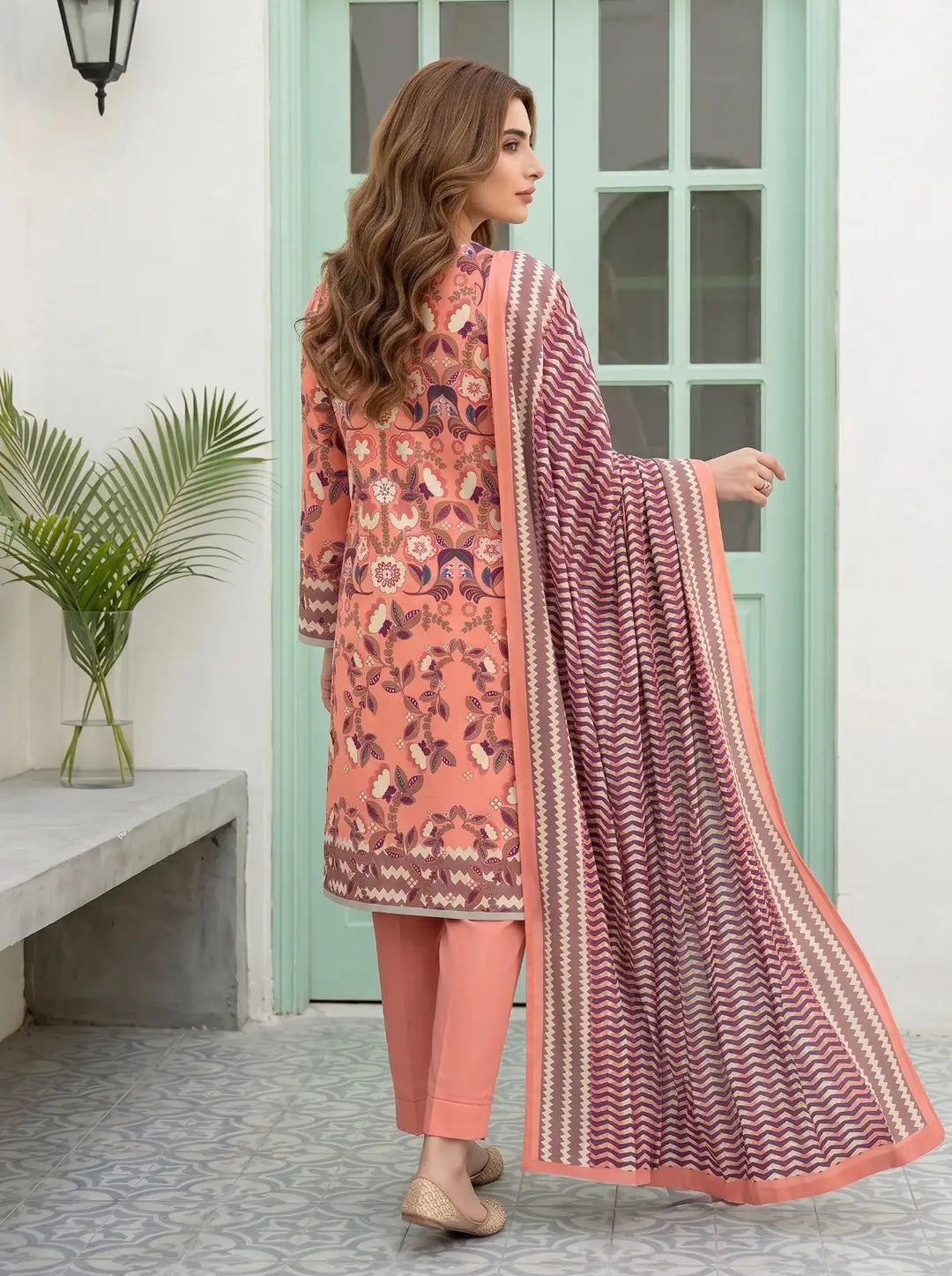 Elegant Printed Lawn 3-Piece Suit (Vol 2)