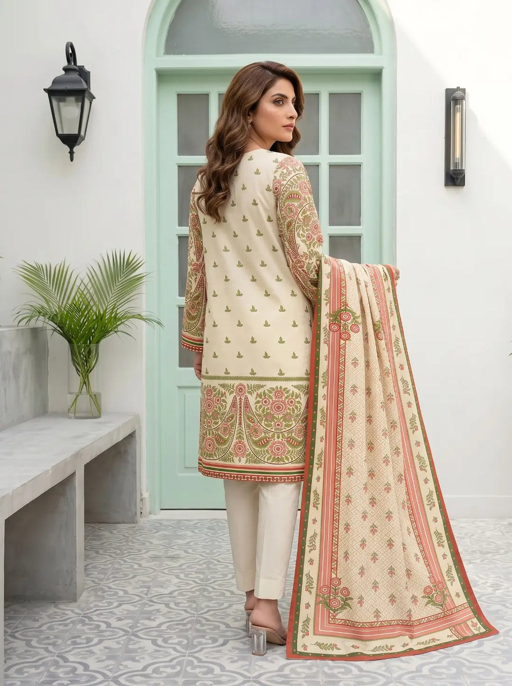 Elegant Printed Lawn 3-Piece Suit (Vol 3)
